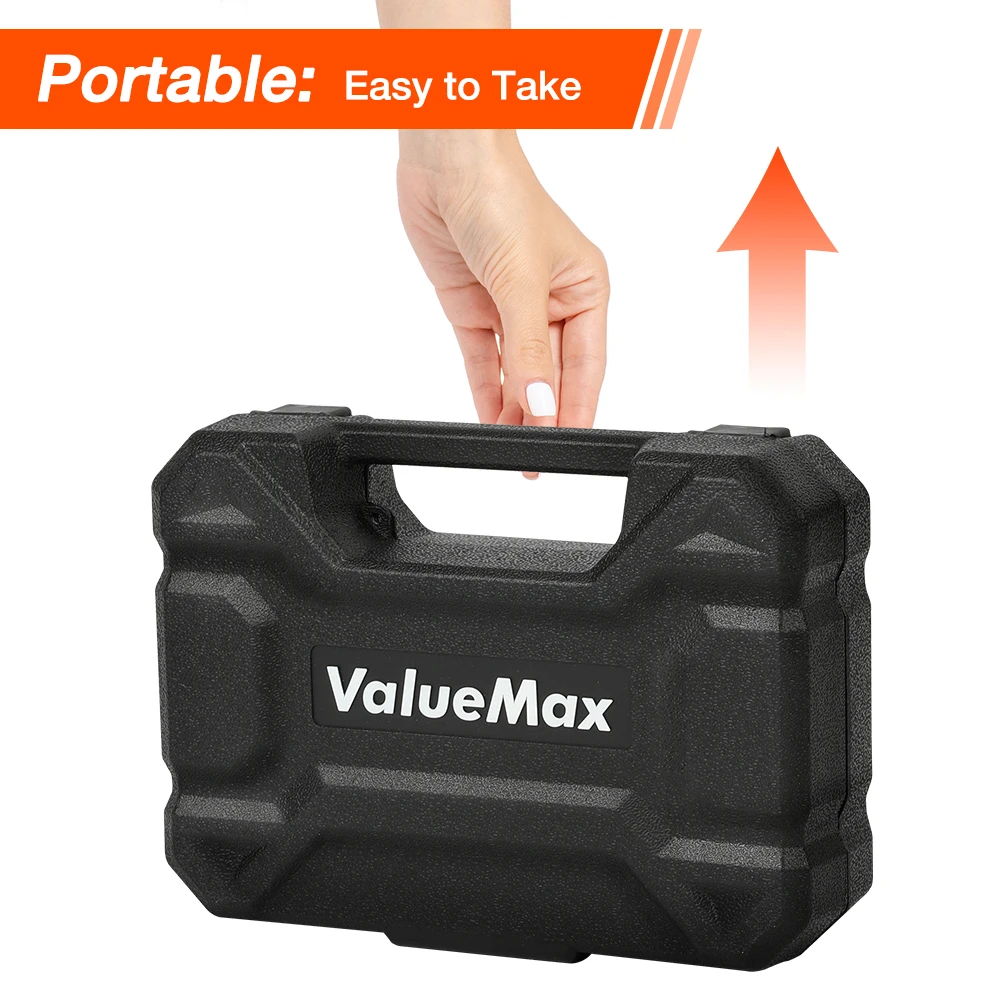 ValueMax 8PC Home Tool Set Simple Home Repair Tool Set With Screwdriver Test Pen Plier Knife Portable Tool Box