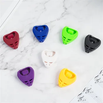 

Small Triangle Guitar Pick Box Durable Pick Holder Useful Guitar Accessories Guitar Pick Holder ABS Plastic Plectrum Case Parts