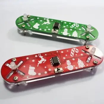 

DishyKooker DIY Full Color Changing LED Acrylic 3D Christmas Tree Electronic Learning Kit