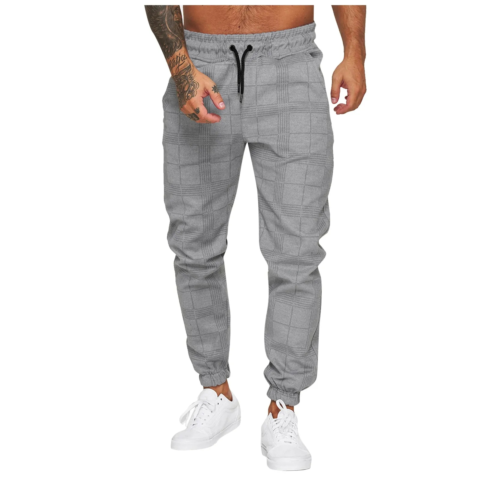 Men's Autumn And Winter Fashion Comfortable Casual Loose Striped Drawstring Sports Jogging Trousers pantalones de hombre 1