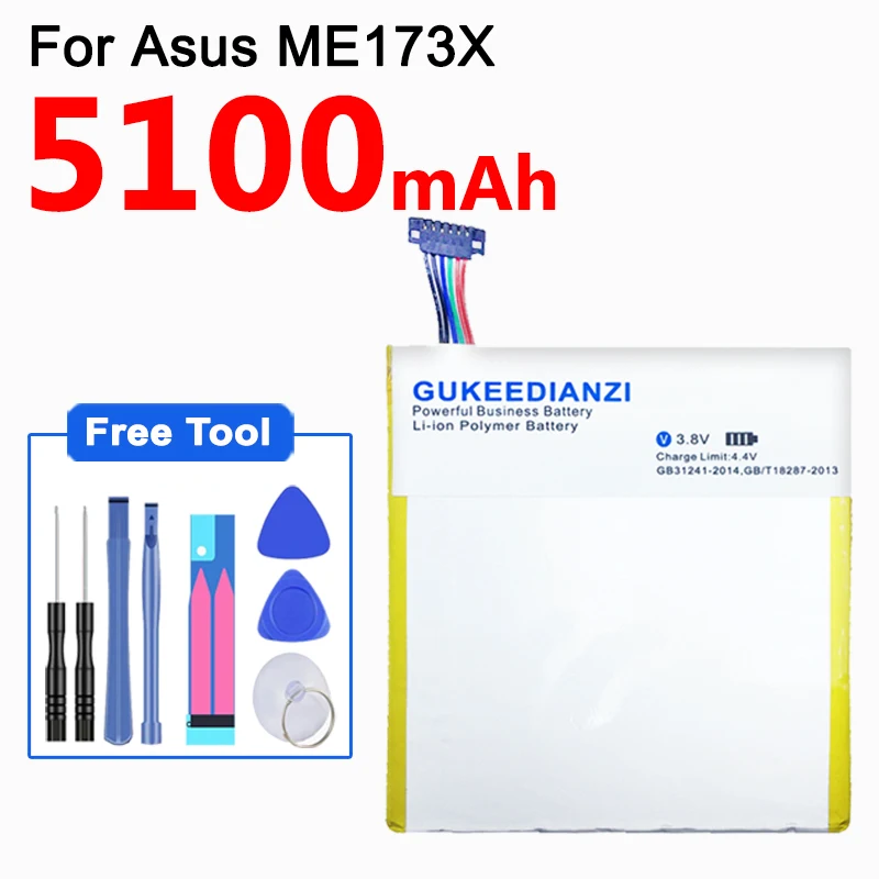 Аккумулятор для планшета GUKEEDIANZI для Asus MEMO PAD HD 7 ME173X HD7 ME173 K00B 51000 мАч C11P1304 высококачественные Сменные Аккумуляторы
