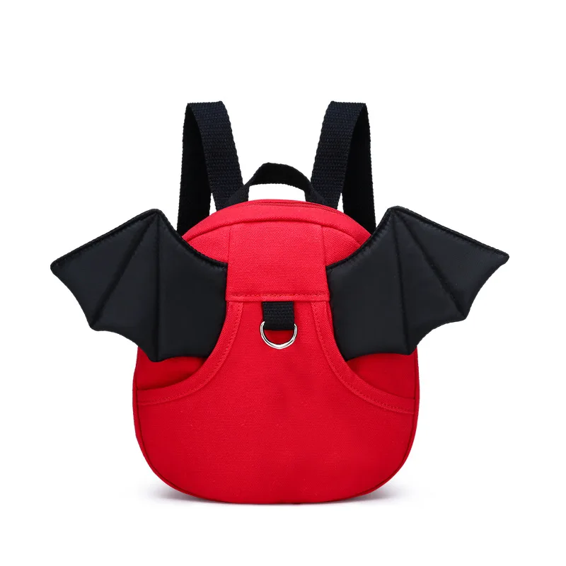 

New Style Simple Little Devil Backpack Anti-Lost Cartoon CHILDREN'S Backpack