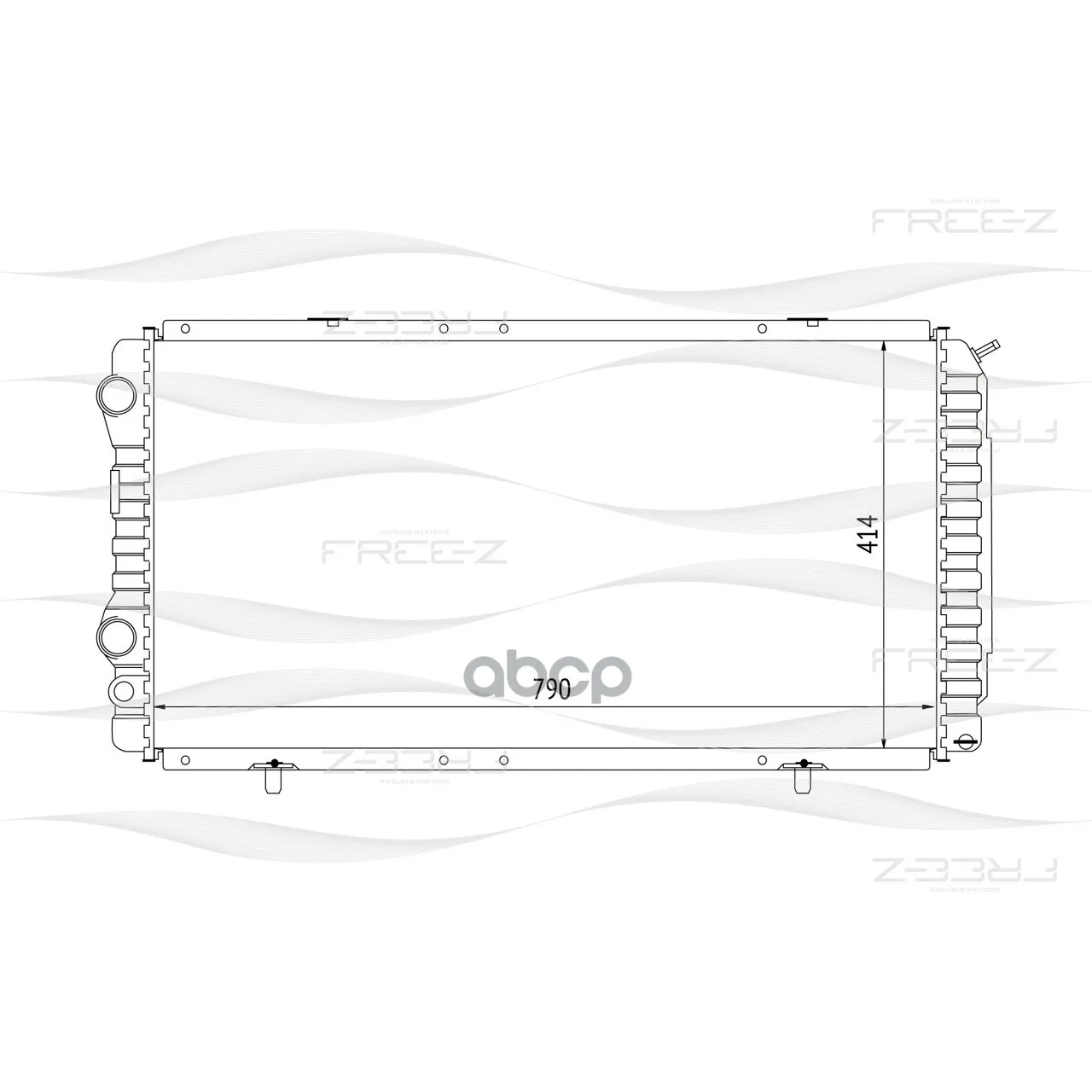 Радиатор Системы Охлаждения Citroen Jumper 94-/Fiat Ducato 94-/Peugeot Boxer 94- FREE-Z арт. KK0127