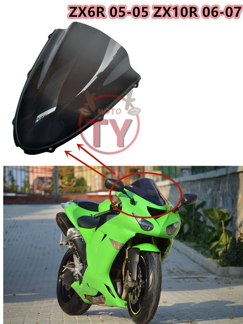 Zx6r Windscreen Double Bubble Windshield For Kawasaki Ninja ZX-25R