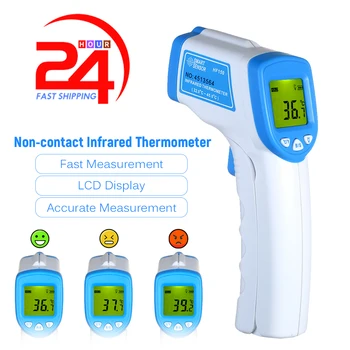 

Non-contact IR Infrared Thermometer Digital LCD Thermometer Temperature Gauge Temperature Meter Dual Mode Forehead Measurement
