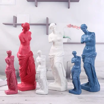 

[HHT] Nordic Venus Plaster Character Sculpture Figure Statue Decor Home Decoration Living Room Desk Crafts Decorations