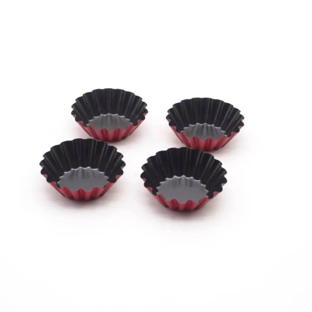 Carbon Steel Non-stick Flower Shaped Egg Tart Mold Cupcake Fruit Mould Muffin Cup Baking Kitchen Tool |