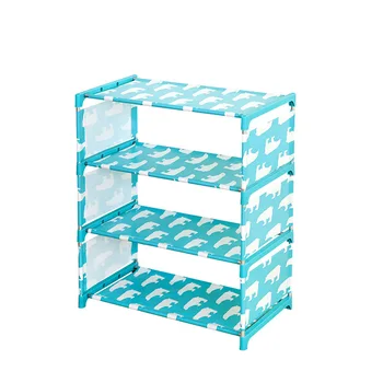

4 Layers Foldable Non-woven Shoe Rack Living Room Fabric Dust Proof Cabinet Organizer Holder DIY Door Shoe Storage Cabinet Shelf