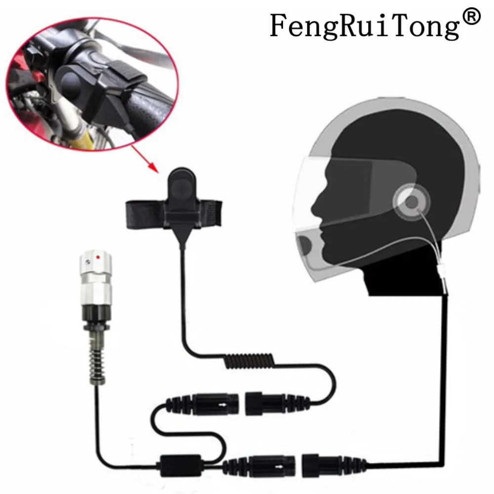

6-PIN Motorcycle Full Face Helmet Headset Earpiece for Two Way Radio TRI TCA/AN PRC-148 PRC-152 Walkie Talkie PRC148 PRC152