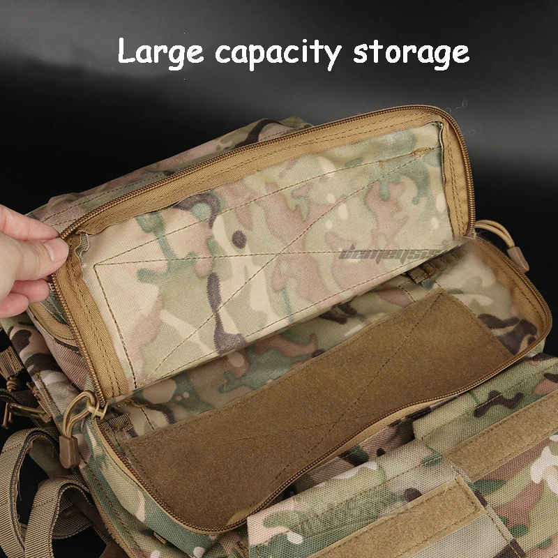 Outdoor Hunting Vest Bag JPC Tactical Vest Zipper-on Pouch Bag Military Airsoft Shooting Vest Zip-on Panel Bag Backpacks