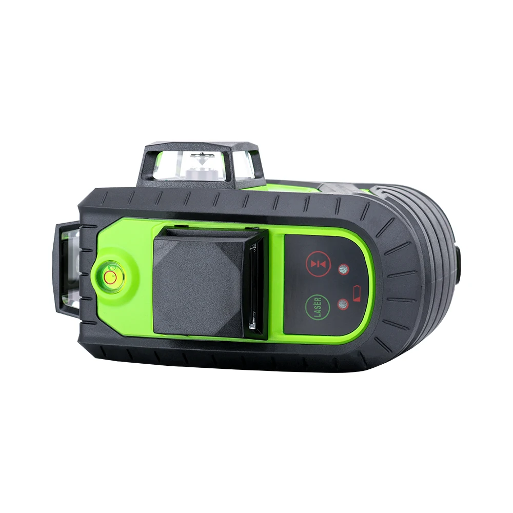 Kaufen Fukuda Grüne strahl laser level 3D 12 linien 360 grad Vertikale Horizontale Selbst nivellierung Rotary Kreuz Linie laser leveler MW 93T