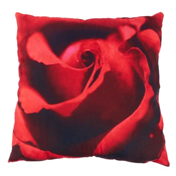 

1Pcs 45x45cm 3D Red Rose Pringting Cushion Cover Bedroom Throw Pillow Case Home Sofa Decoration Red