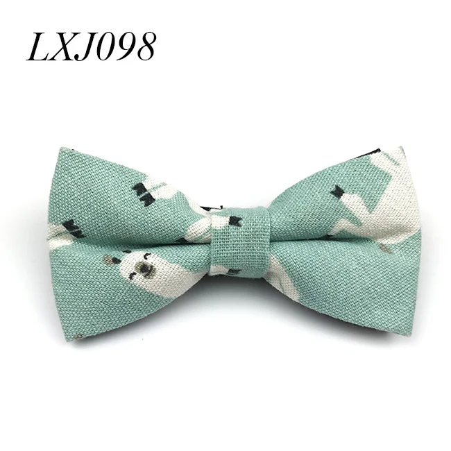 Bowtie03 Новое поступление хлопок из разной Ткани Цветной Мультфильм Лук мужской галстук галстуки - Цвет: Bowtie03