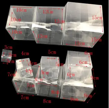

1lot=100pcs Wholesale NewClear PVC Box Packing Wedding/Christmas Favor Chocolate Candy Apple Gift Event Transparent Box/Case