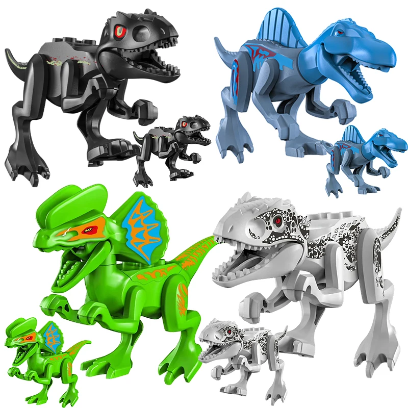 

Jurassic Dinosaur Building Blocks Dinosaur Action Figure Model Tyrannosaurus Rex T-rex Assemble Bricks Toys for Children Gifts