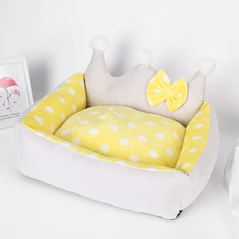 

cat's nest, net, red pet, winter thickening, deep warmth, small and medium-sized dog's scratch resistant crown dog bed