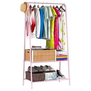

Multifunction Display Stand Metal Coat Hanger Drying Rack for Home Clothing Hat Storage