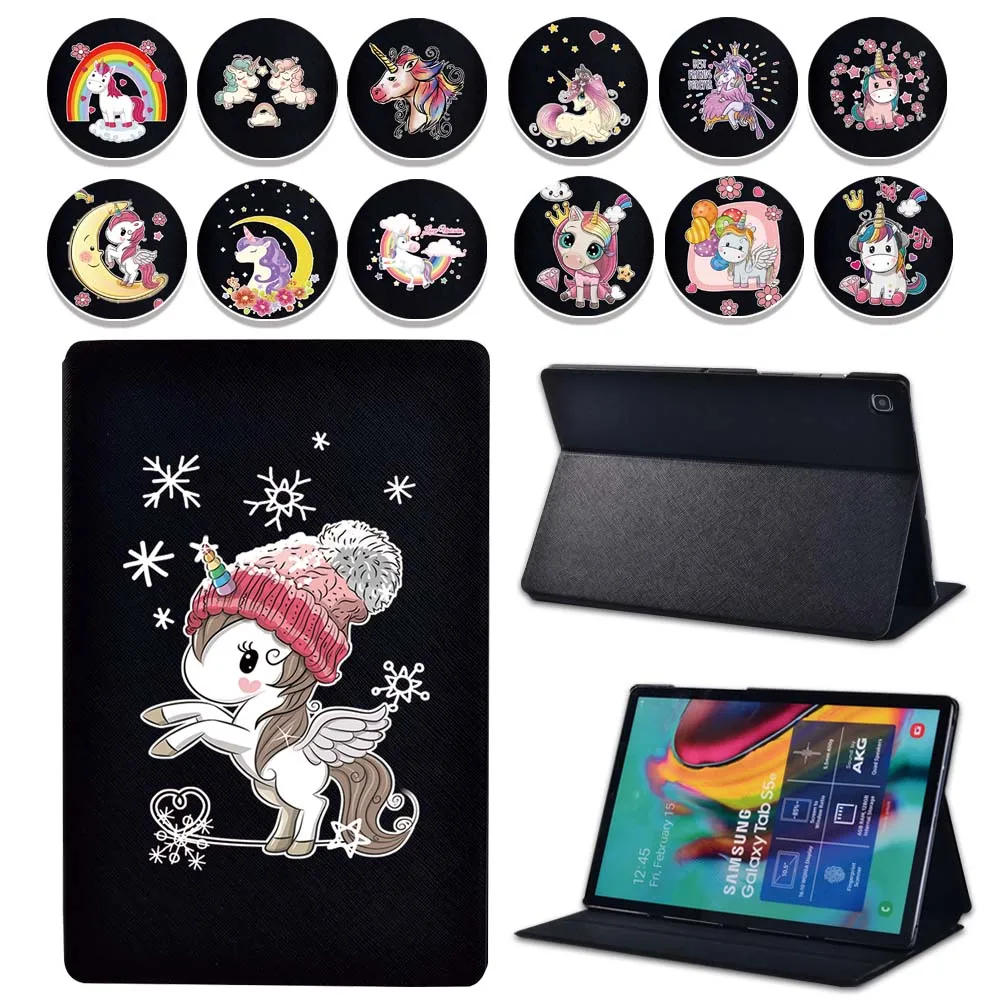 

Anti -cratch Soft Shell Tablet Case for Samsung Galaxy Tab A A6/Tab E/Tab S5E New Unicorn Series Protective Cover + Free Stlyus