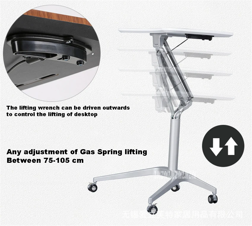 ZL010 Мобильный Регулируемый складной компьютерный стол алюминиевая ножка алюминиевый сплав стояк МДФ доска Многофункциональный складной стол для ноутбука