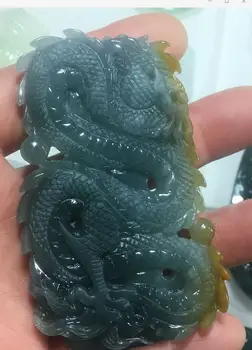 

Natural Myanmar A jade pendant hand carved dragon jade pendant jadeite jade necklaces men pendants jade jewelry