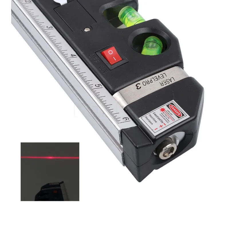 4 in 1 Infrared Laser Level Cross Line Laser Tape with 2.5m Measure Tape 1 PC multifunction laser level tools laser level tool