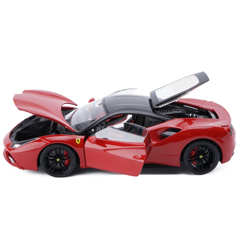 JZ) Bburago 1/18 1:18 Ferrari 488 GTB спортивный гоночный автомобиль Транспортное средство литье под давлением дисплей Модель игрушки на день рождения для детей мальчиков и девочек