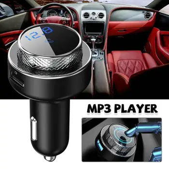 

New FM Transmitter Aux Modulator Wireless Bluetooth 5.0 Handsfree Car Kit Car Audio MP3 Player Quick Charge Dual USB Car Charge