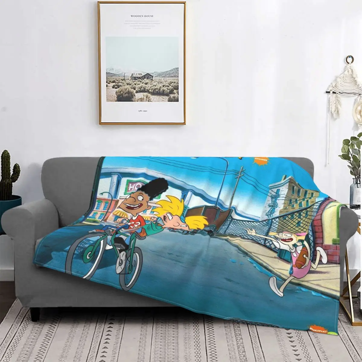 

Hey Arnold Bamboo Blanket Quilted Bedding Designer Blanket Muslin Blanket Decorative Blanket Garden Cushion Flannel Blanket