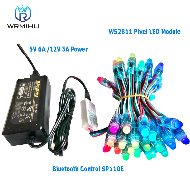 50 шт./лот WS2811 IC полноцветный светодиодный пиксельный осветительный модуль