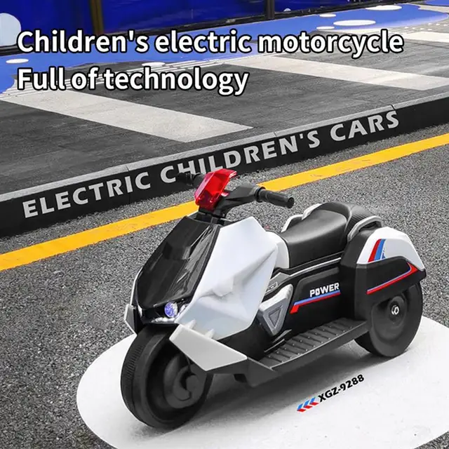 Children'S Electric Motorcycle Baby Electric Tricycle 1-6 Years Old Children'S Toy Car With Music And Lights Kids'S Ride-On Toys 2