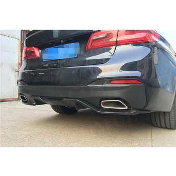 

2PCS/Set Carbon Fiber Rear Lip Diffuser Spoiler for BMW 5 Series G30 G31 G38 M Tech M Sport 2017 2018 2019 Bumper Guard