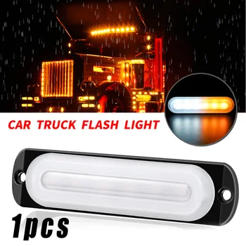 

Bar Work Light Waterproof White+Yellow Aluminum Motorcycle Exterior 6-LED