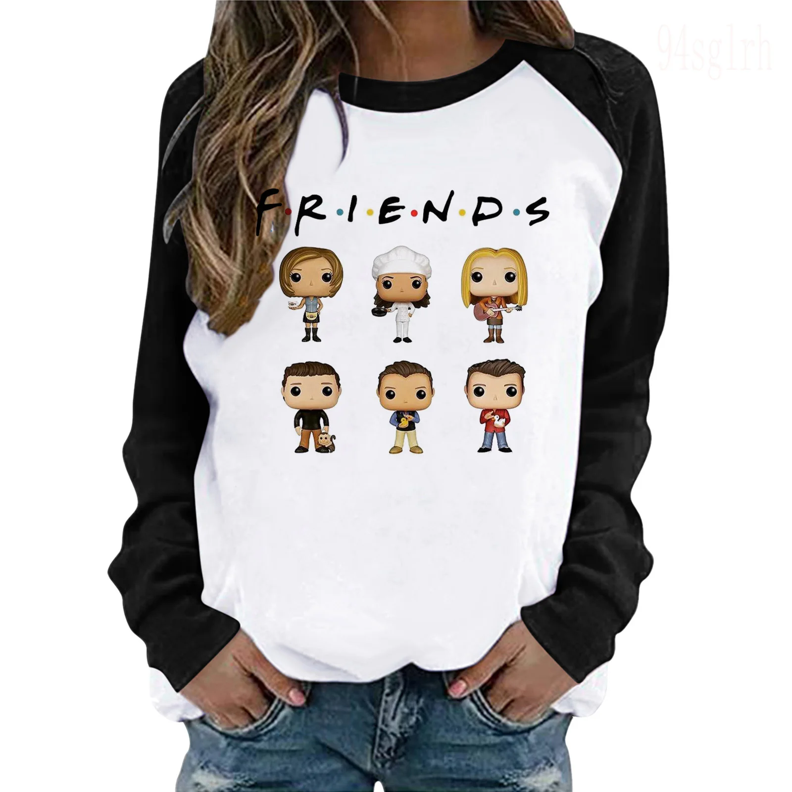 New Friends Tv Show Funny Cartoon T Shirt Women Aesthetic Best Friends Graphic T-shirt Streetwear Long Sleeve Tshirt Tops Female graphic tees Tees