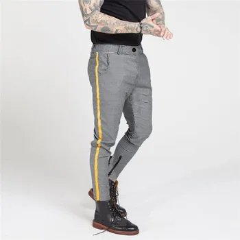 

Sweatpants Men Sports Casual Pencil Pants Print Bodybuilding Flexible Waist Long Trousers Elastic Waist Skinny Pants Vogue