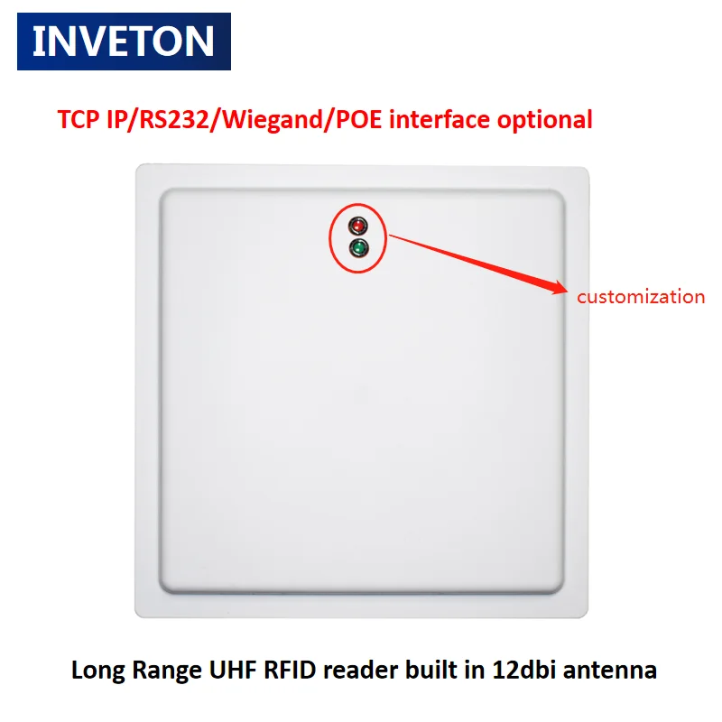 Считыватель карт UHF RFID 15 м антенна 12 дБи RS232/TCP IP Wiegand Пассивный решение для