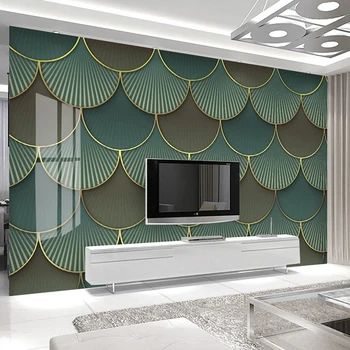 

Creative Geometric Lines TV Background Wall Painting Modern Living Room Bedroom Home Decoration Custom 3D Photo Wallpaper Murals