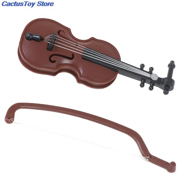 1/12 Dolls House Miniature Plastic Violin Music Instrument Model Accessories Toy MYPANDA 3