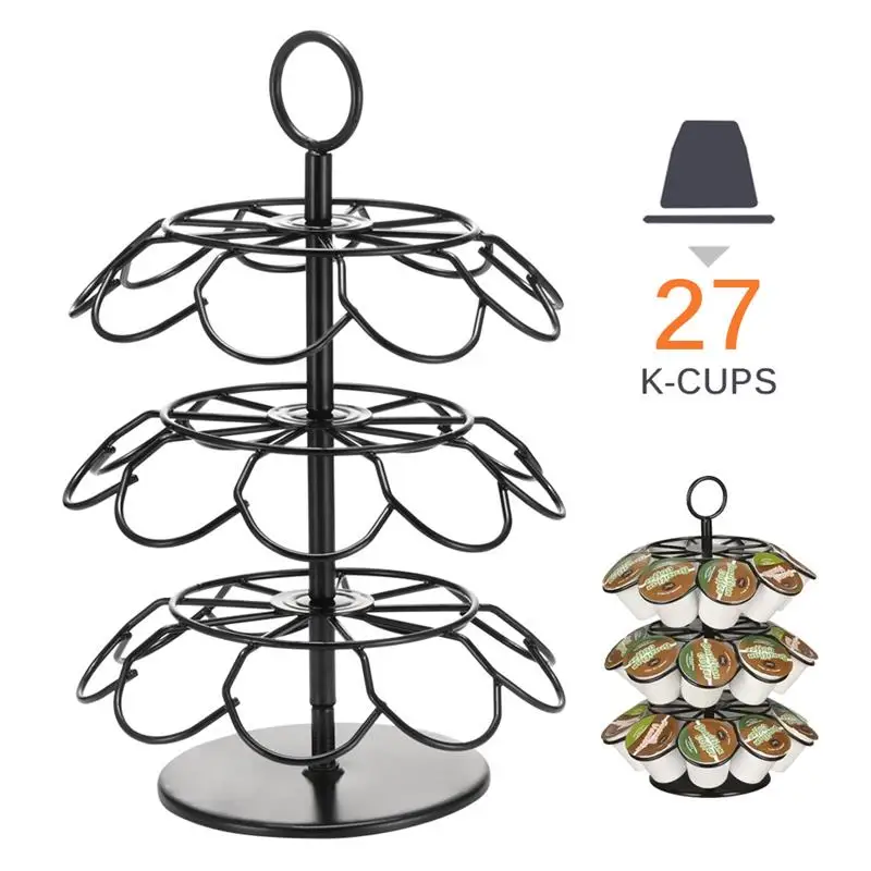 Металлический держатель для кофейных капсул, железная Хромированная Подставка, хранение кофейных капсул, стойка для кофе