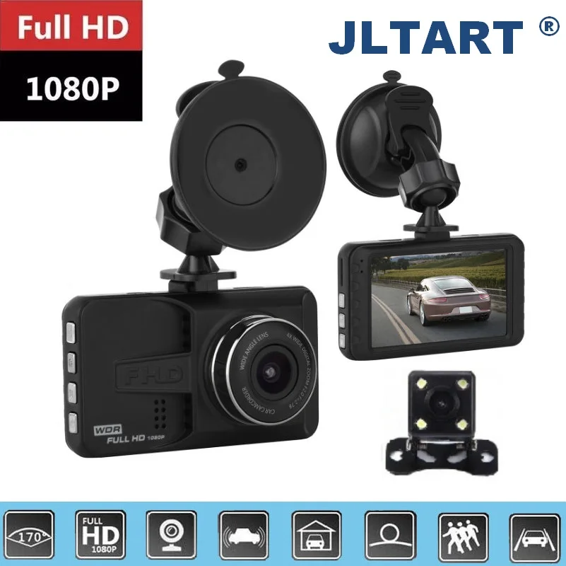 

HD 3 Inch Dual Lens Image 1080P Hidden Wide Angle Driving Recorder Dash Cam Dual Lens Car DVR Camera Support Reversing