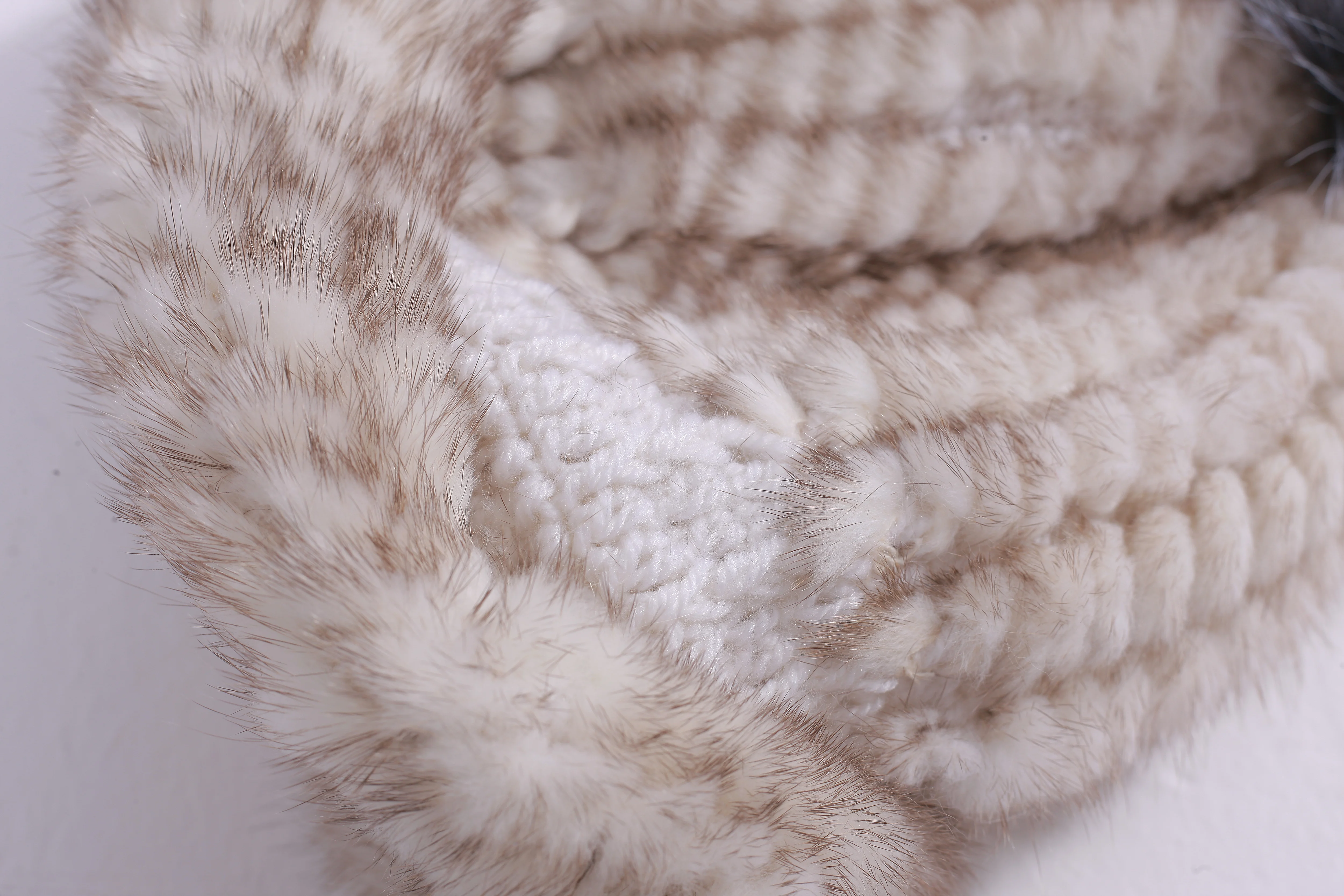 Nuevo сомбреро de piel de visón высокое качество para mujer invierno grueso cálido orejeras сомбреро de visón Crochet сомбреро де
