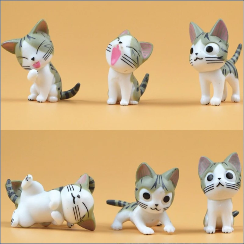 6 шт./компл. LPS cat mini Chi's Sweet toys. Мини котенок Украшения детский подарок|Аксессуары