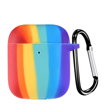 

Silicone Rainbow Case For Airpods Pro Cover Cases Wireless Bluetooth For Airpods 2 1 Earphone Protective Cover