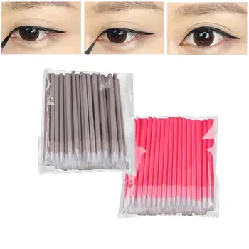 

Wholesale 200PCS Portable Lip Brush Cover Nylon Wool Bristle Lip Line Eyeliner Custom Beauty Brush 100 Per Pack