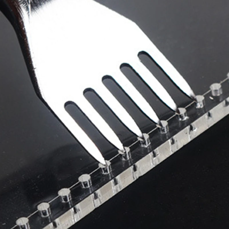 1x расчет углового филе молнии слот Шаблон Линейка для 4 мм расстояние DIY