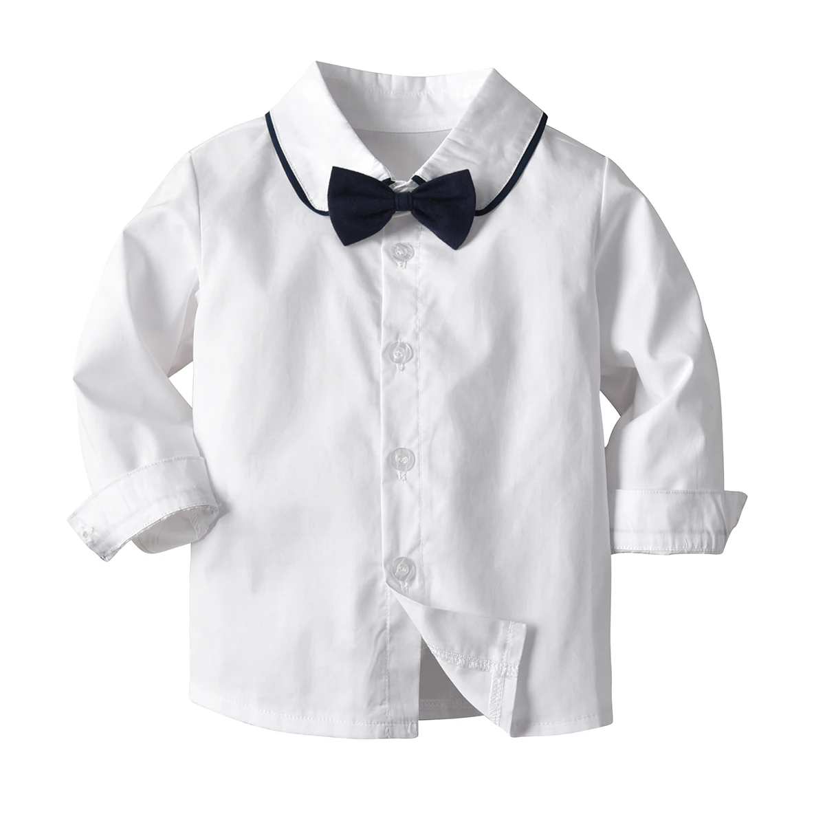 Модный детский комбинезон на бретелях, джинсовая рубашка с белым бантом для маленьких мальчиков+ длинные джинсы, брюки, одежда для детей от 6 месяцев до 4 лет