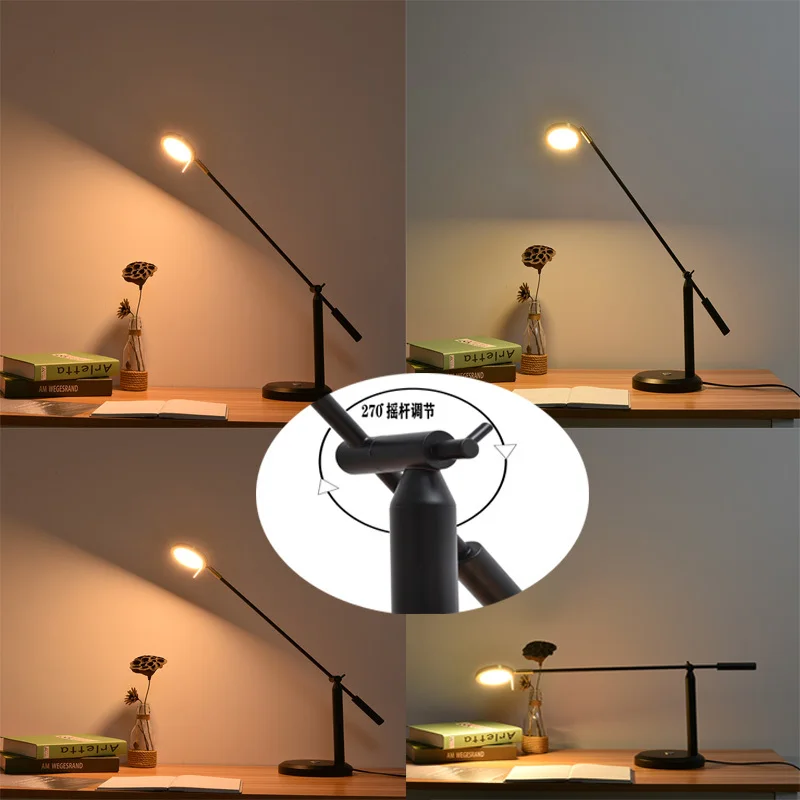 

Hotel Business Affairs Office Study Work Led Desk Lamp Can Swing Eyeshield Desk Read Long Arm Study Desk Lamp
