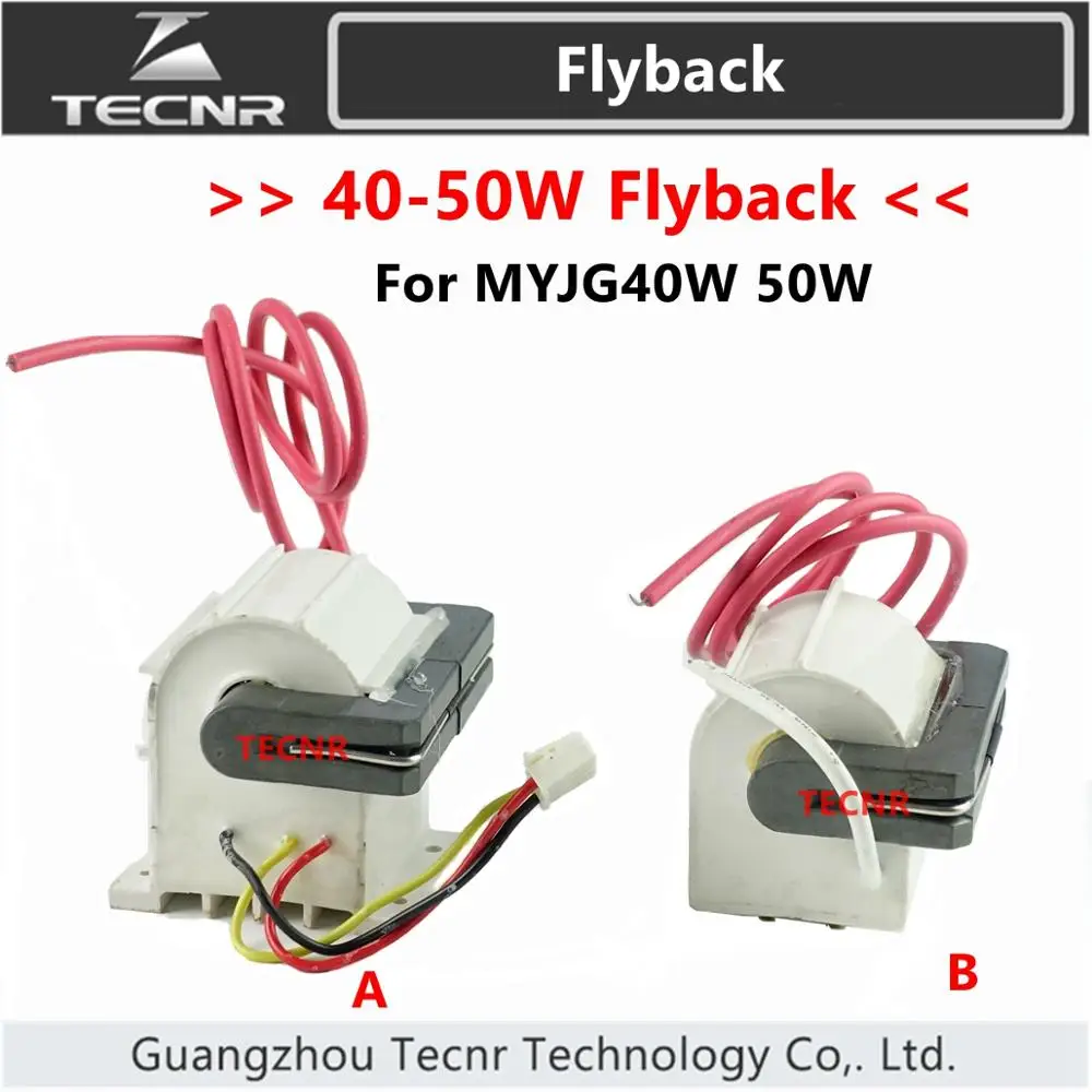 Tecnr 40W 50W Ad Alta Tensione Flyback Trasformatore Per 50W Co2 Potenza Del Laser Di Alimentazione Myjg40W 50W