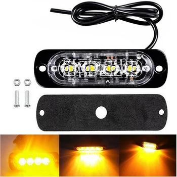 

12W DC 12V-24V 4LED Work Light Bar Driving Lamp Fog Off Road SUV Car Boat Truck