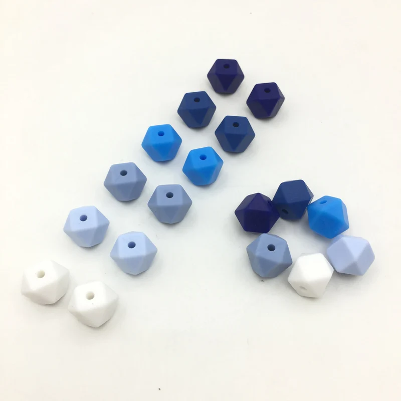 Mrs.ChewedBeads. Мини шестигранный пищевой силиконовый шарик 13 мм зубной прорезыватель для малышей, Прорезыватель для зубов, не содержит бисфенол, Силиконовые Прорезыватели Для Кормления - Цвет: CandyG