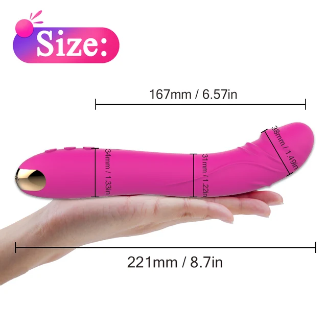 FLXUR Lengthened Dildo Vibrator for Women Vagina Clitoris Massarger Erotic Toys Soft Skin Feeling Sex Products for Adults 4